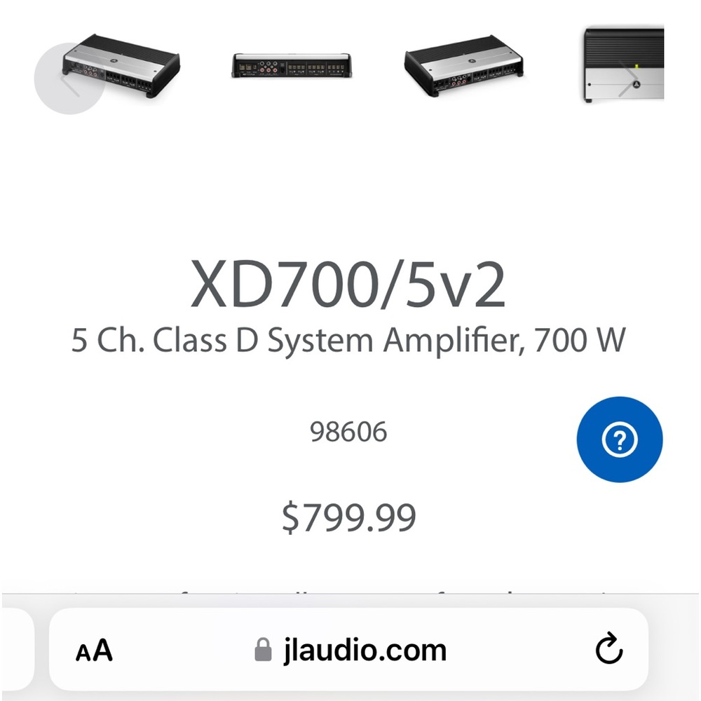 JL Audio 700 Watt Amp